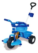 Comprar Triciclo Go! Azul Con Barra Arrastre Rondi. 3020