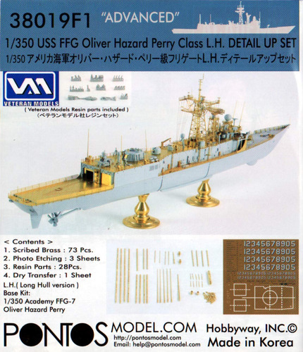 Ponto Model Com 1 350 Uss Ffg Oliver Hazard Clase Perry Up