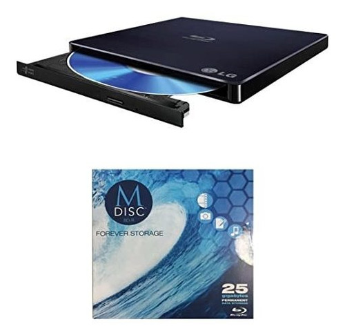 LG 6 X Wp50nb40 Ultra Delgado Portátil Escritor De Blu-ray P