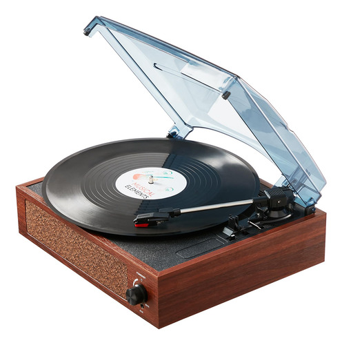 Tocadiscos De Vinilo Vevor Con Altavoz Bluetooth De 5 W 33/4