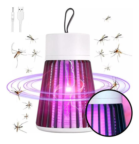 Luminária Mata Mosquito Espanta Doméstico Silencioso Camada