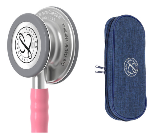 Littmann Classic 3 Pearl Pink 5633 + Estuche + Grabado Láser