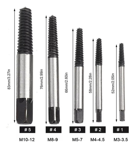 Juego 11 Brocas Extractoras Tornillos