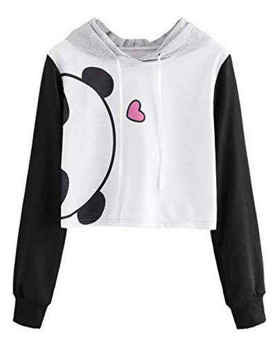 Sweatyrocks Sudaderas Con Estampado De Panda Lindo Para Muje