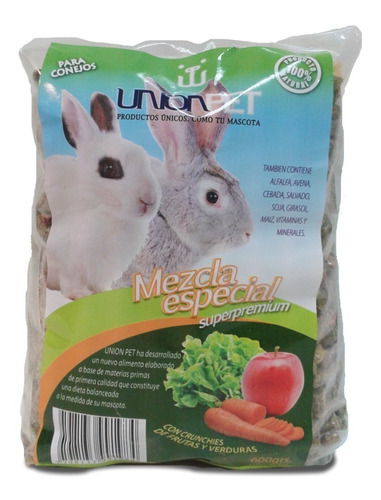Imagen 3 de 10 de Alimento Balanceado Conejos Mezcla Especial Premium 600gr