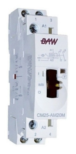 Contactor Modular 25amp 2p 1 Mód. 230v Cm25 Baw