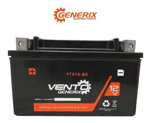 Bateria Moto Vento Ytx7a-bs Ruda 150 Original