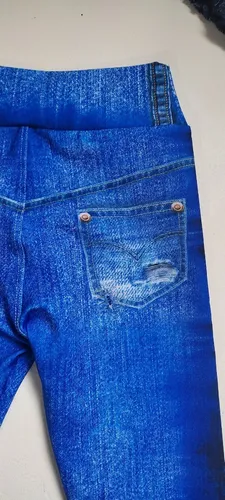 Cal a Legging Infantil Imita Jeans 02 Ao 10 Nina Kids
