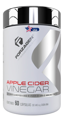 Forzagen Essentials Apple Cider 60 Caps | Vinagre De Manzana