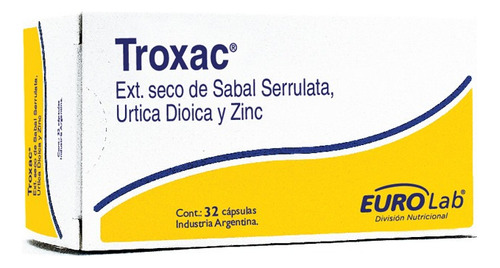 Troxac Reduce El Volumen Prostático 32 Capsulas Sabor Sin Sabor