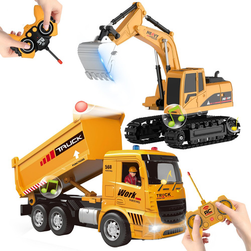 Juego De Juguetes Para Vehículos De Construcción Con