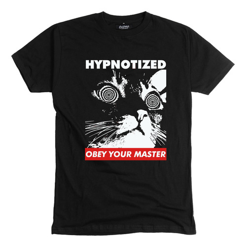 Remera Gato Hipnotizado Obey Your Master 100% Algodón Unisex