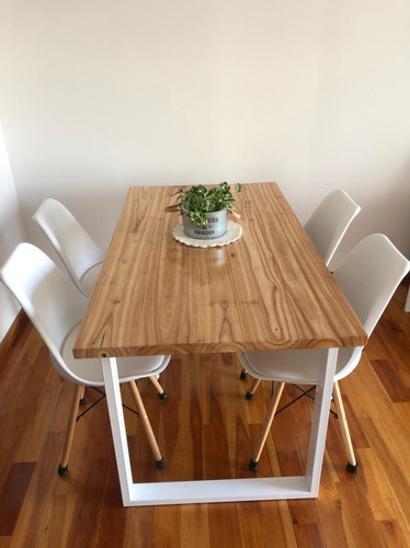 Mesa Malcom De Comedor Estilo Industrial Madera Paraiso 160