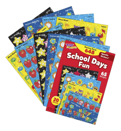 Paquete Variado De Pegatinas Trend Enterprises School Days S