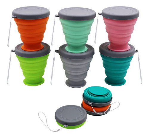Taza De Silicona Plegable 6 Piezas De Silicona Plegable Co