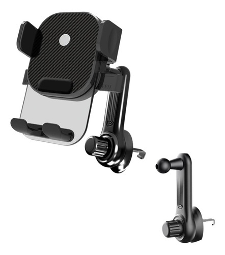 Soporte Porta Celular Teléfono Para Auto Giratorio 360° Negro
