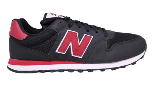 T nis New Balance 500v2 Masculino Preto vermelho Frete gr tis