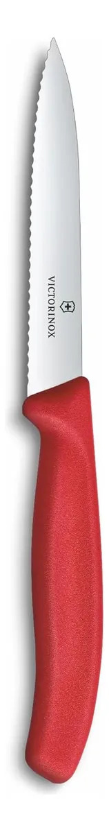 Cuchillo Victorinox Mondador Hoja 10cm Dentado Swiss Classic Color Rojo