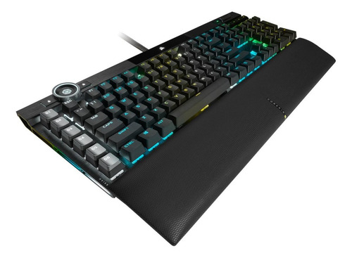 Teclado Optico Mecânico Gamer Corsair K100 Rgb Opx Us Preto Idioma Inglês US