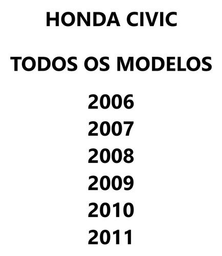Kit Batente Coxim Amortecedor Dianteiro New Civic 2007 2011
