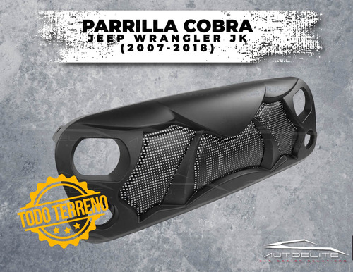 Imagen 4 de 9 de Parrilla Angry Jeep Wrangler Jl 2019 2020 2021 Enojado Cobra
