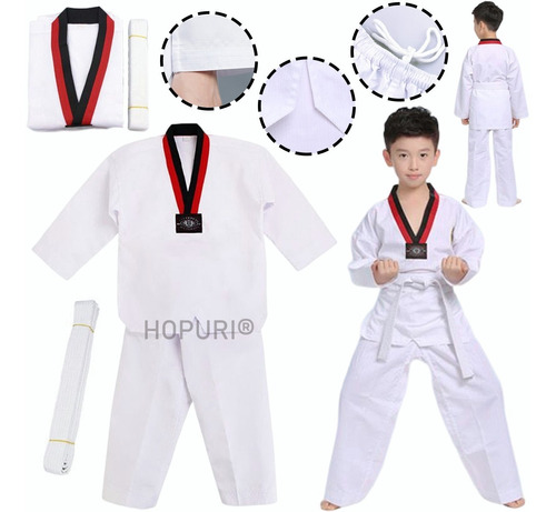 Algodon Traje Taekwondo Uniforme Taekwondo Infantil Karate