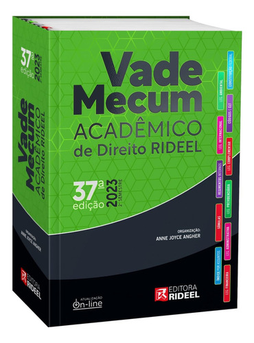 Vade Mecum Acadêmico De Direito Rideel: 37 Edição  2 Semestre 2023, De Anne Joyce Angher. Editora Rideel, Capa Dura Em Português, 2023