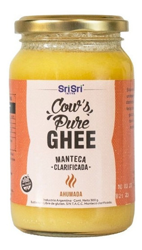 Cow's Pure Ghee Ahumado Manteca Clarificada Sri Sri X 300g