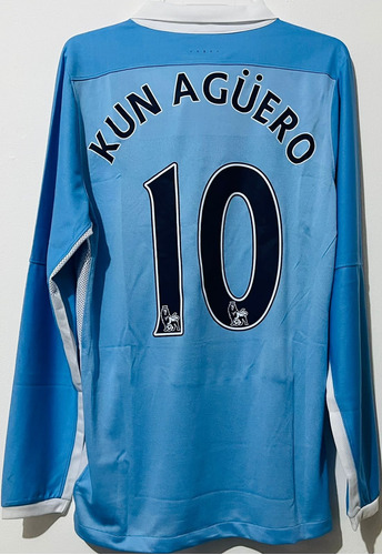 Jersey Manchester City 2016 Local Azul Sergio Kun Agüero