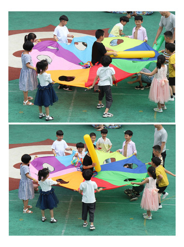 Juego Umbrella Parachute Mole Para Niños, Juego De 9 Agujero