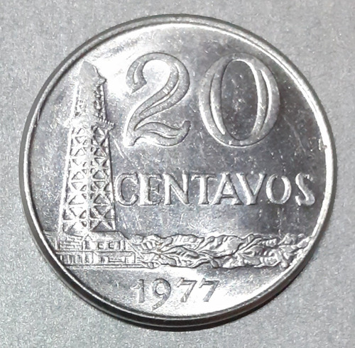 Moeda De 20 Centavos De 1977 Origem Brasil. Sob* 