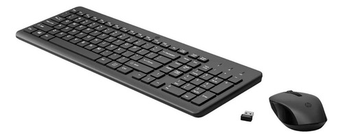 Kit Teclado E Mouse Sem Fio Hp 330 Wireless 2.4ghz Usb Preto