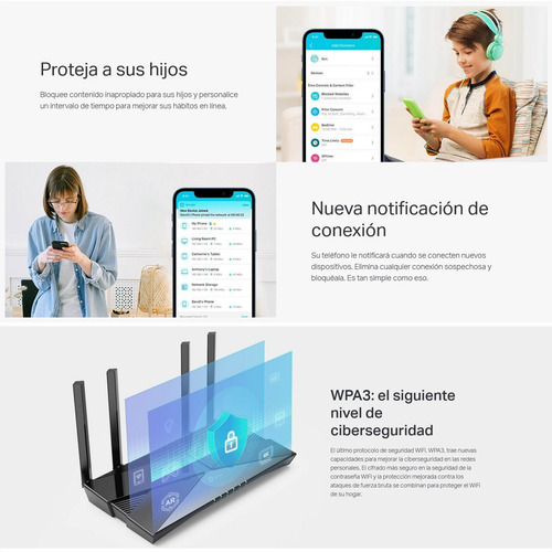 Imagen 7 de 10 de Router Tp Link Archer Ax53 Wi-fi 6 Gigabit Dual Band Ax3000