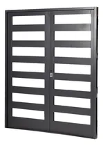 Comprar Puerta Vidriada Doble Pesada 7 Tableros 160x200 Doble Chapa