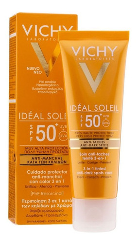 Protector Solar Ideal Soleil Antimanchas Fps 50+ Vichy