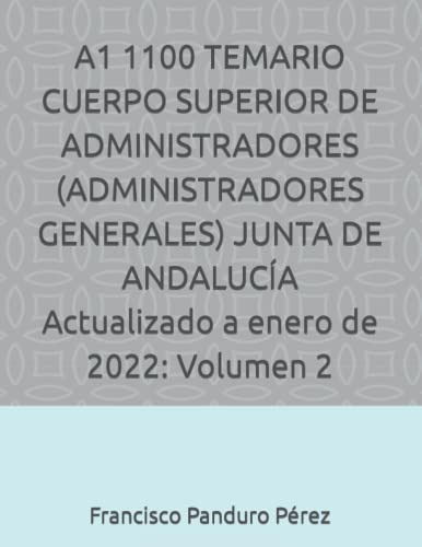 A1 1100 Temario Cuerpo Superior De Administradores -administ