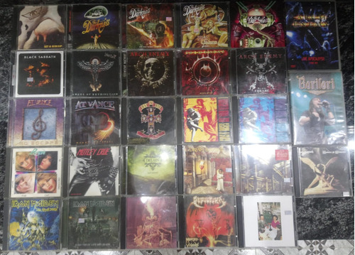 Lote X 27 Cds Heavy Metal Hard Rock + 3 Dvds