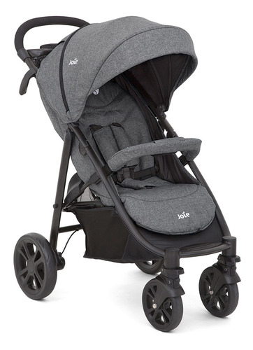 Coche de paseo Joie Litetrax 4 travel system chromium con chasis color negro