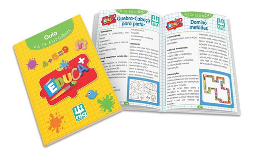 Imagem 2 de 6 de Kit De Atividades Educativas P/ Crianças - Pedagógico - Nig