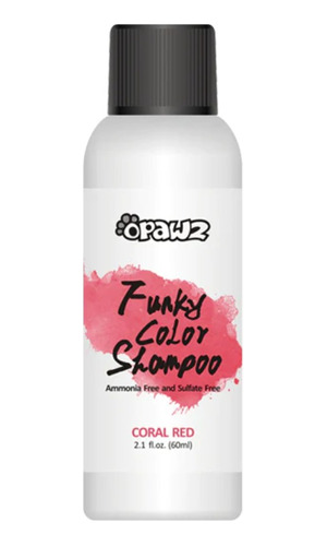 Funky Color Shampo Opawz 60 Ml Coral Red