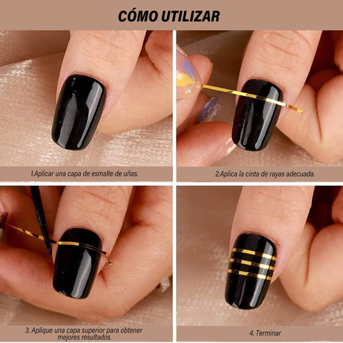 Pegatinas Para Uñas Decoracion Para Uñas 30 Colores 1mm