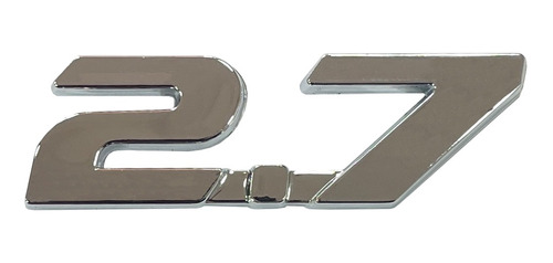 Emblema 2.7 Cromado Para Toyota Hilux ( Fabricacion 3m)