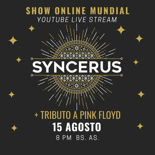 Syncerus - Ticket Show Online - 15/08 8pm