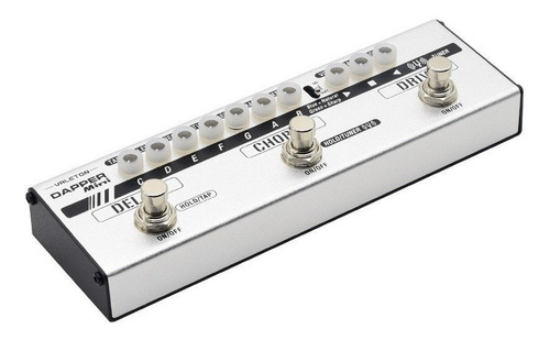 Imagen 2 de 5 de Pedal de efecto Valeton Dapper Mini MES-1 blanco