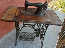 Comprar Antiguedad Maquina Coser Singer Mesada De Madera Y Hierro
