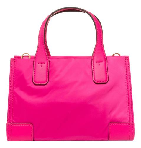 Bolsa Tory Burch Ella Micro Tote 61057 694 Bright Pink Color Rosa Chicle