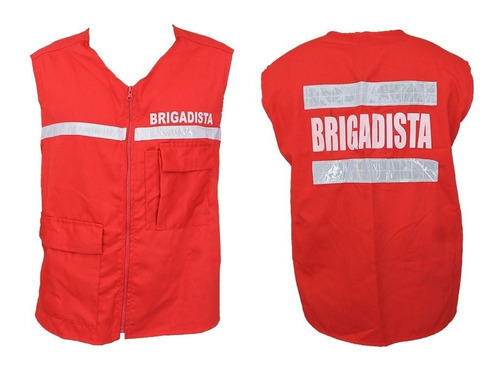 Chaleco Brigadista Reflectivo Brigadas Emergencia Peto