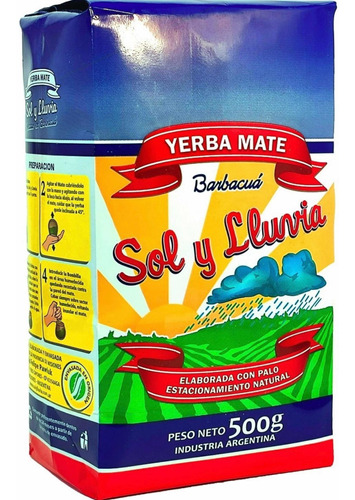 Yerba Mate Sol Y Lluvia Yerba Premium 500g