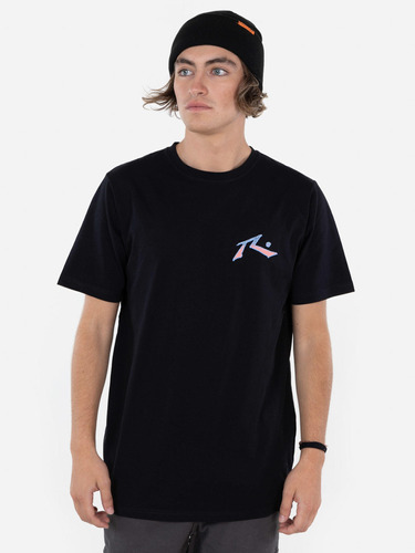 Polera The Surf 85 Ss Tee Hombre Negro Rusty