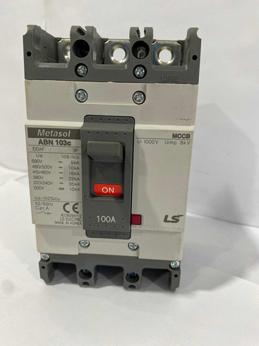 Breaker Industrial Trifásico 100 Amp Ls Metasol